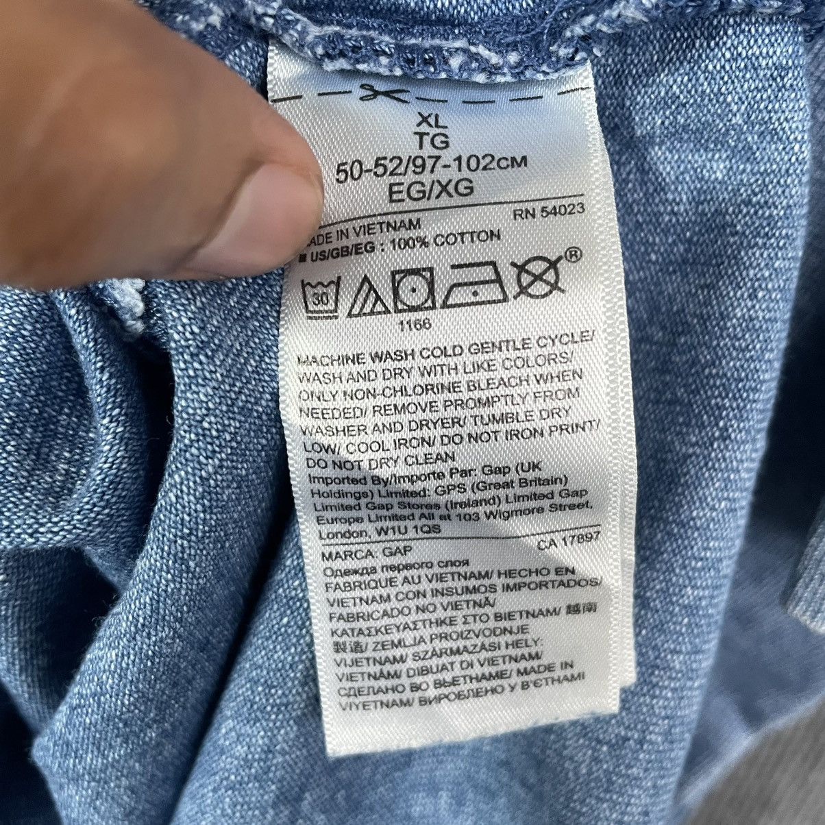 Gap GAP San Francisco California Medium Indigo T Shirt Size US XL / EU 56 / 4 - 5 Thumbnail