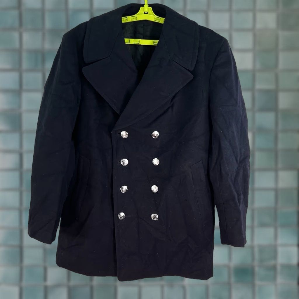 Vintage VINTAGE Merson NYFD Wool Jacket Chore Shirt 1980s Blue 44 Mens Regular Size M 1980s Chore Jacket Mens Blue 44 Size US S / EU 44-46 / 1 - 1 Thumbnail