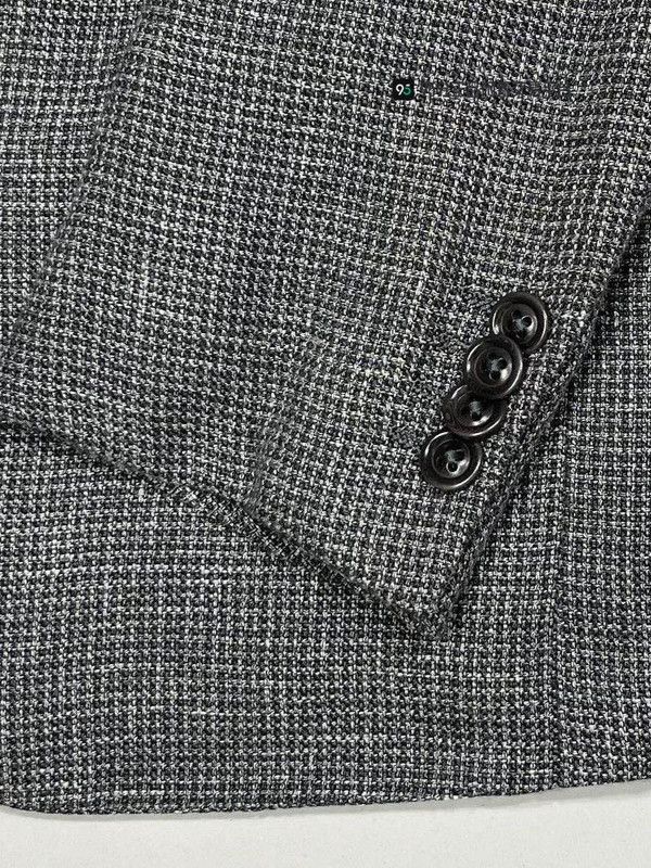Other Zegna Men's Houndstooth Linen Wool Silk Suit. Size US M / EU 48-50 / 2 - 6 Thumbnail