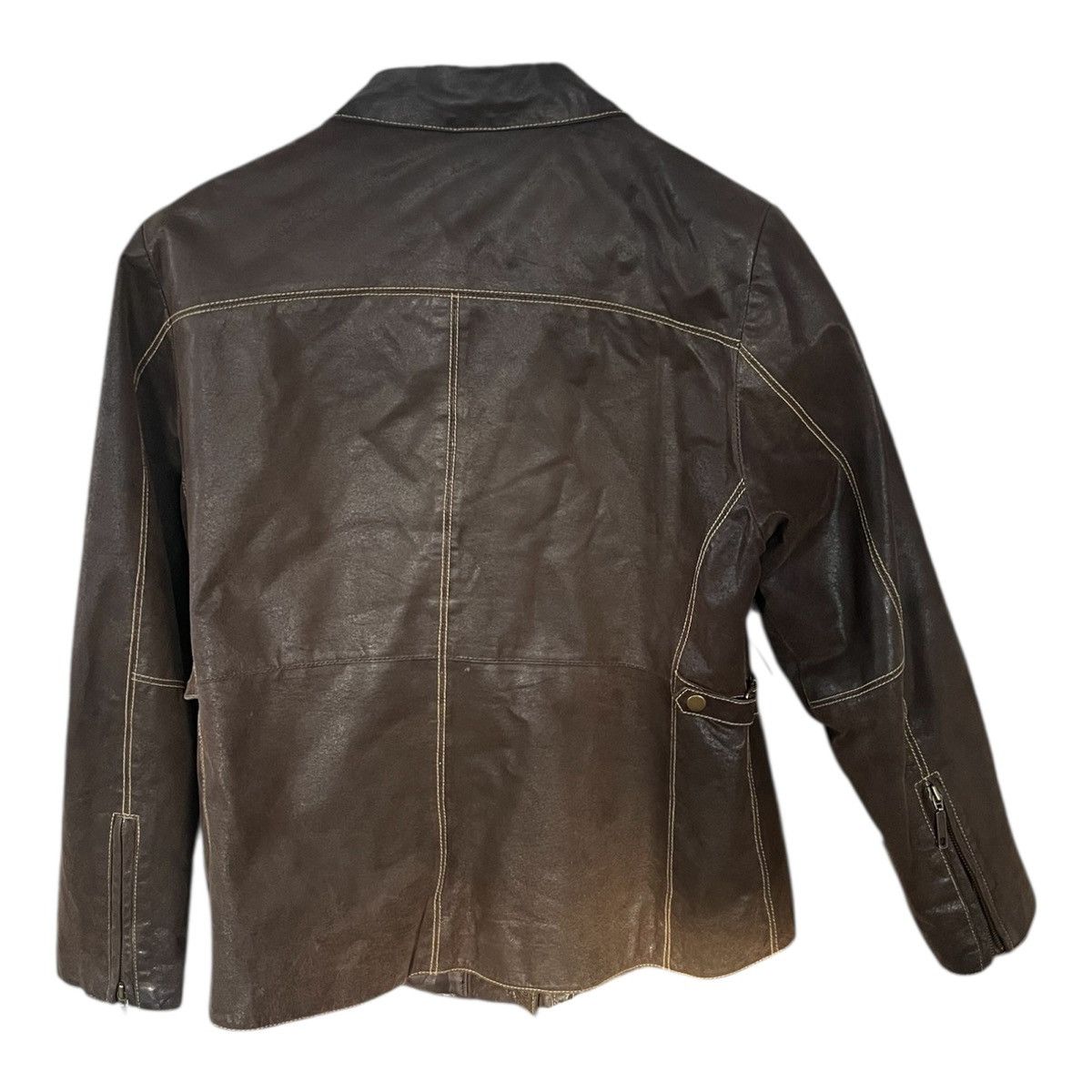 Other Cruze Women’s Brown 100% Leather Jacket Size 2XL Size XXL / US 16-18 / IT 52-54 - 2 Thumbnail