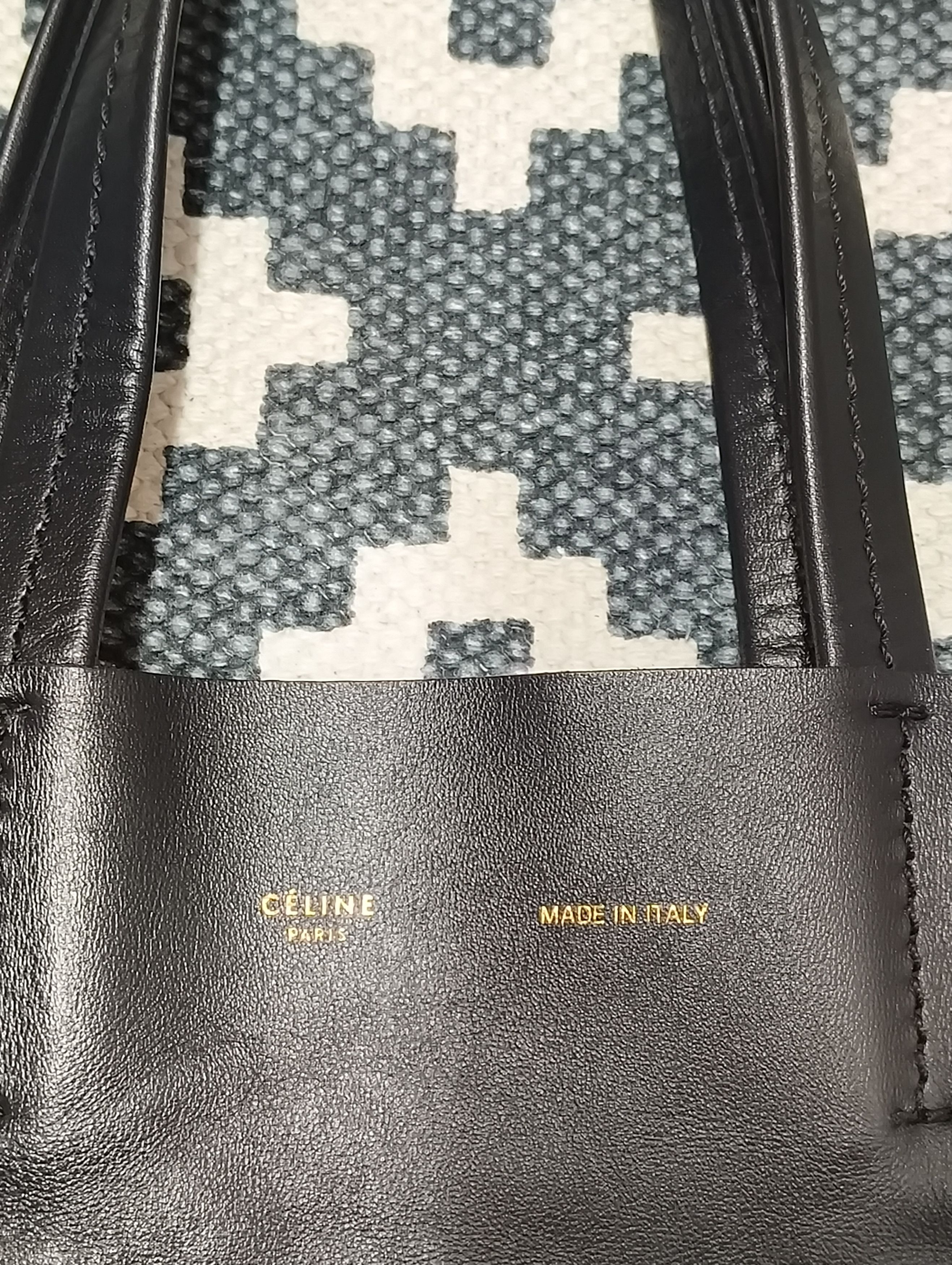 Celine Cabas medium tote navy blue Size ONE SIZE - 3 Thumbnail