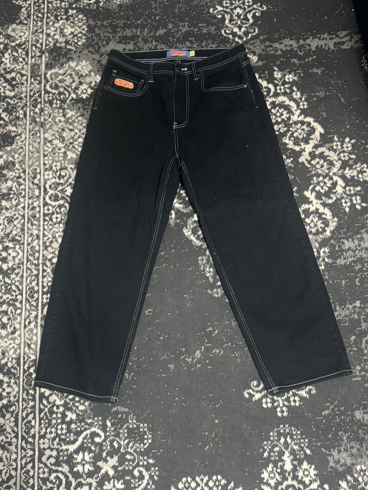 Empyre Black Baggy Jeans Size US 30 / EU 46 - 2 Thumbnail