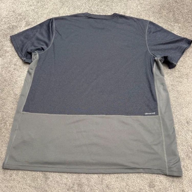 Adidas Adidas Climacool T-Shirt Men 2XL Gray Short Sleeve Crew Neck Athletic Tee Size US XXL / EU 58 / 5 - 2 Thumbnail