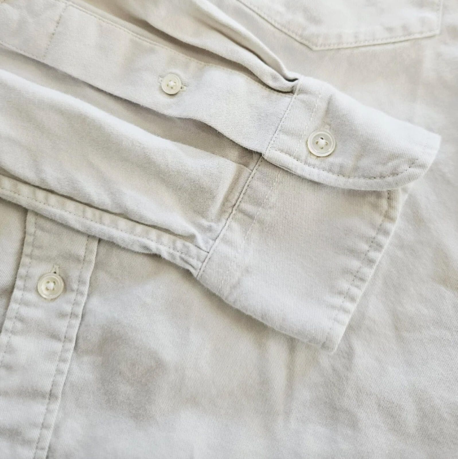 Buck Mason Buck Mason Draped Twill One Pocket Button Shirt Natural L Size US L / EU 52-54 / 3 - 5 Thumbnail