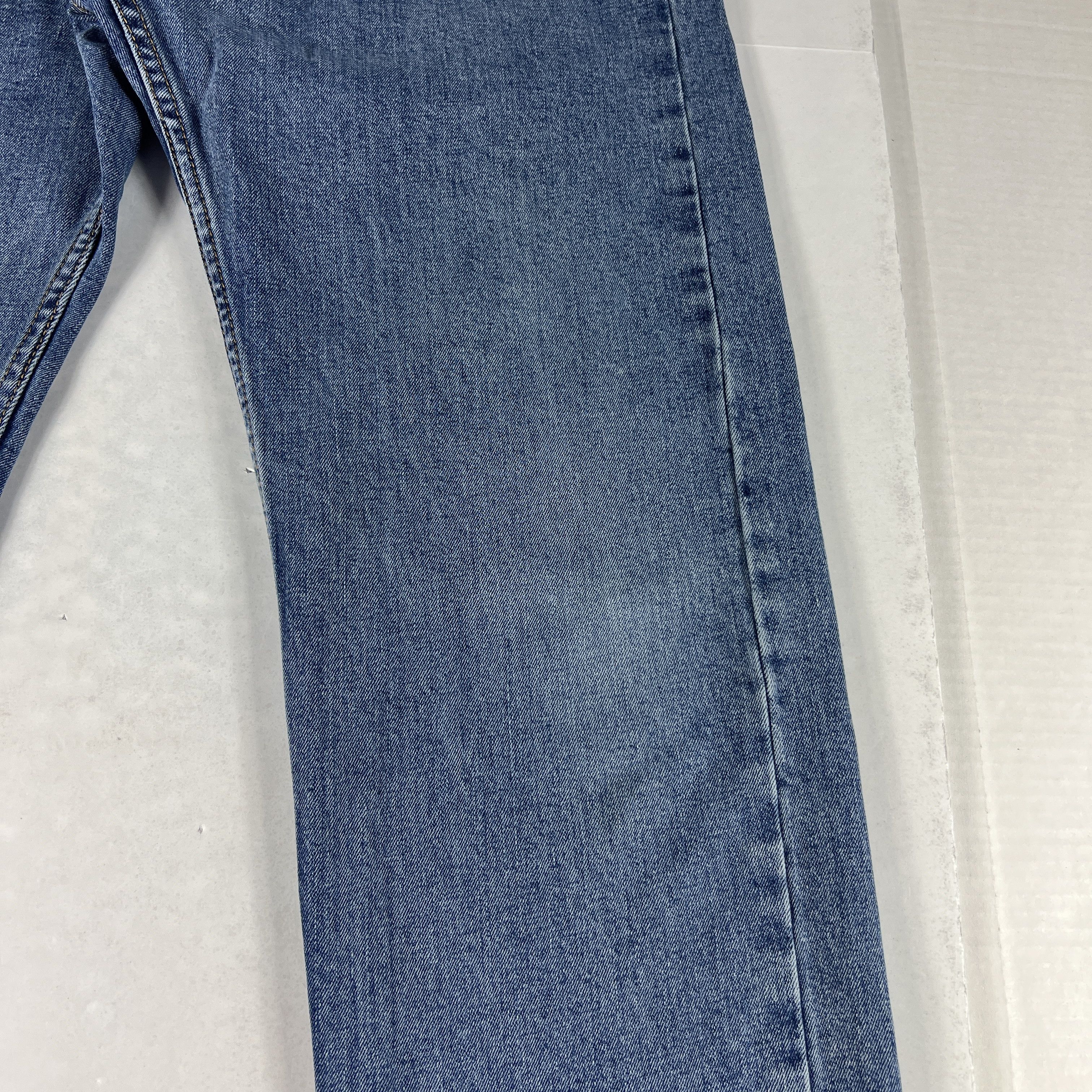 Levi's Levi's Jeans 505 Straight Leg Blue Faded Stretch Denim Size US 34 / EU 50 - 3 Thumbnail