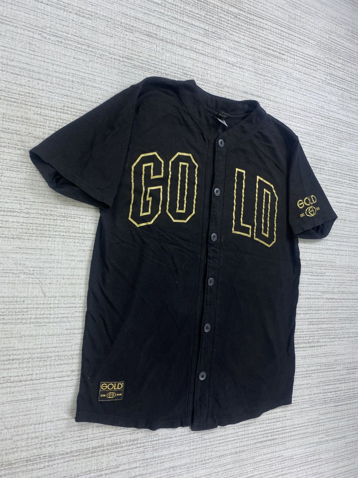 Japanese Brand × Vintage Vintage 24 Karat X Gold Spellout Butonned Shirt Size US M / EU 48-50 / 2 - 4 Thumbnail