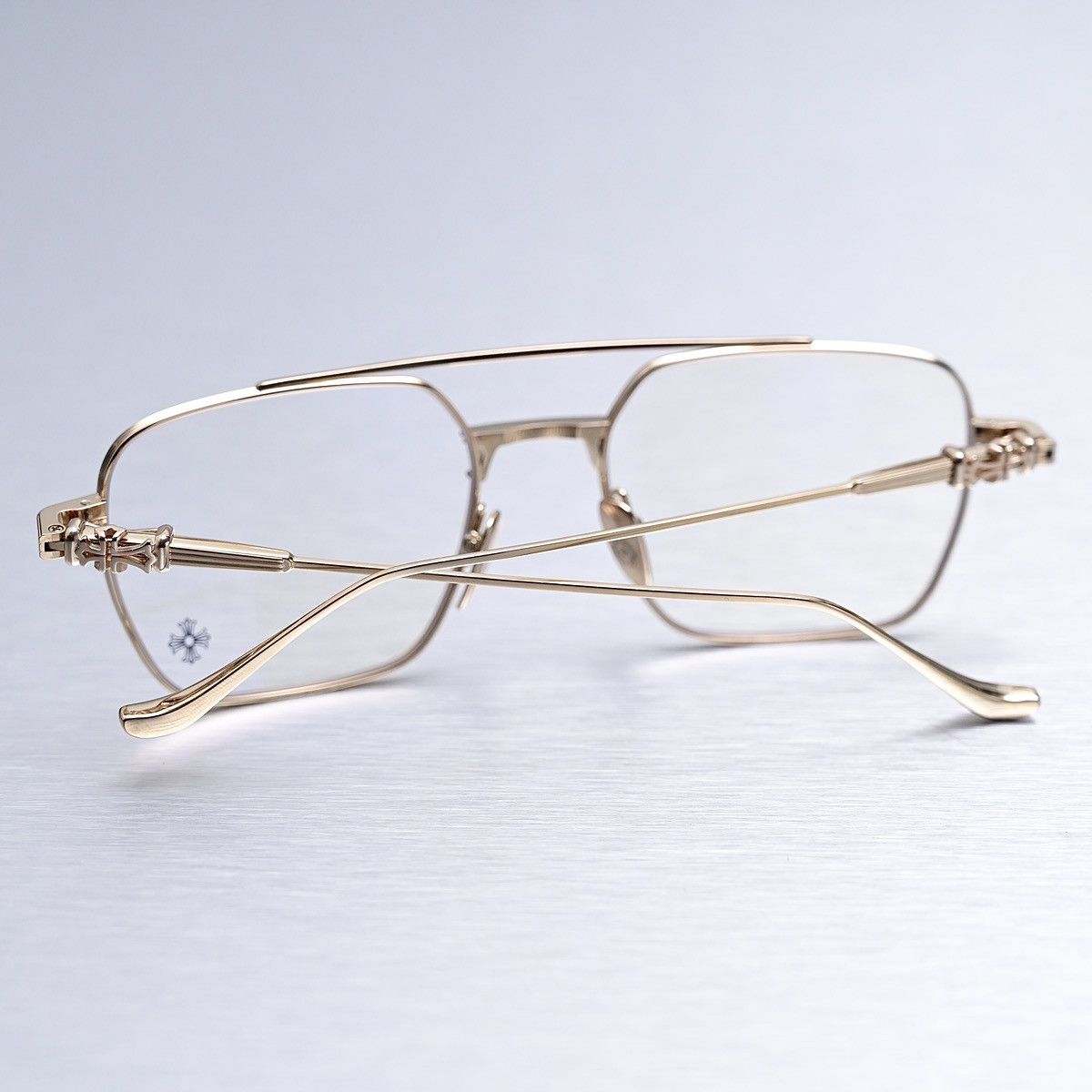 Chrome Hearts CHROME HEARTS MAGNUM II BORDELLO GOLD PLATED GLASSES Size ONE SIZE - 9 Thumbnail