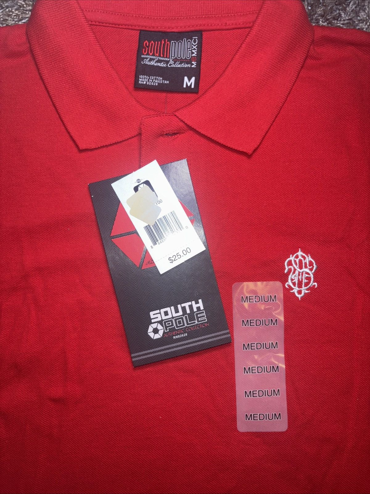 Southpole × Vintage NEW Southpole Red Polo Shirt Mens M Short Sleeve Size US M / EU 48-50 / 2 - 2 Thumbnail