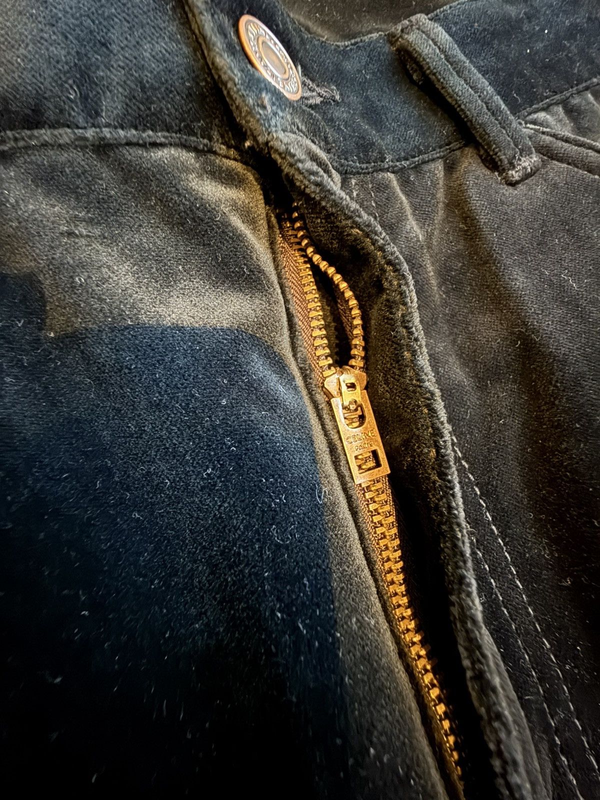 Celine Holy Grail FW20 Celine dylan velvet black flared jeans 31 Size US 31 - 25 Thumbnail