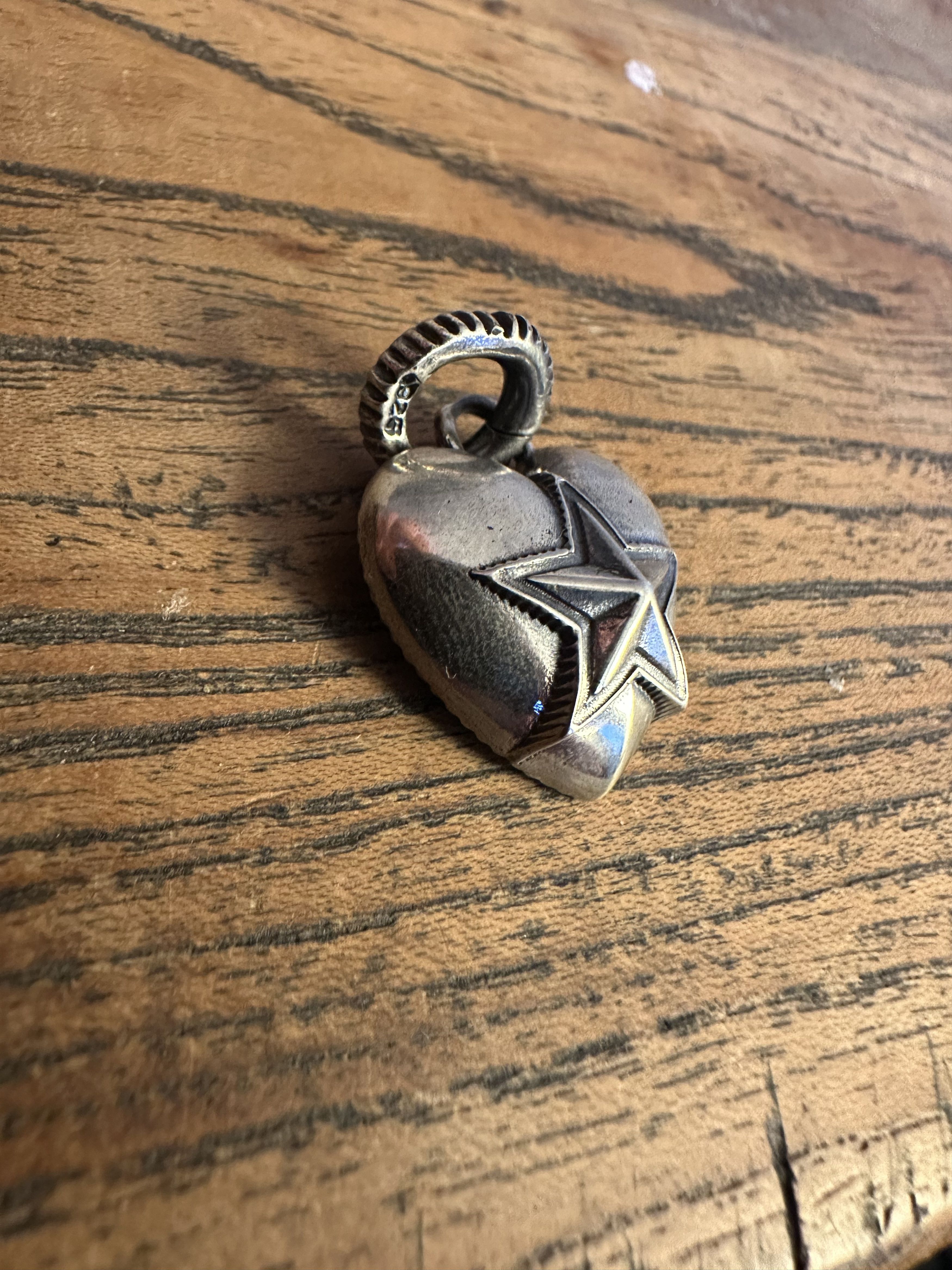 Cody Sanderson Cody Sanderson Heart and Sherrif Star Pendant Size ONE SIZE - 3 Thumbnail