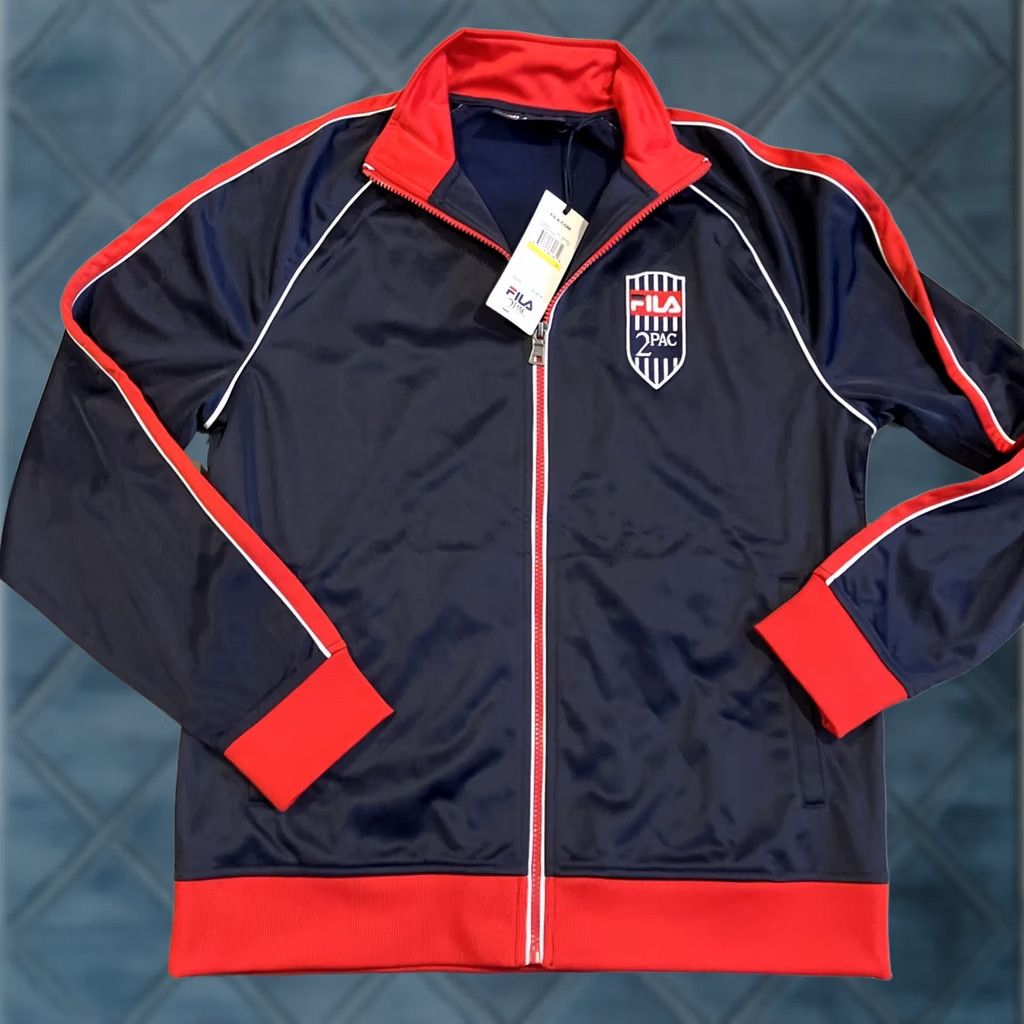 Fila VINTAGE RARE NWT FILA x 2Pac Collection Full Zip Track Jacket Men's Size Medium Blue Size US M / EU 48-50 / 2 - 1 Thumbnail
