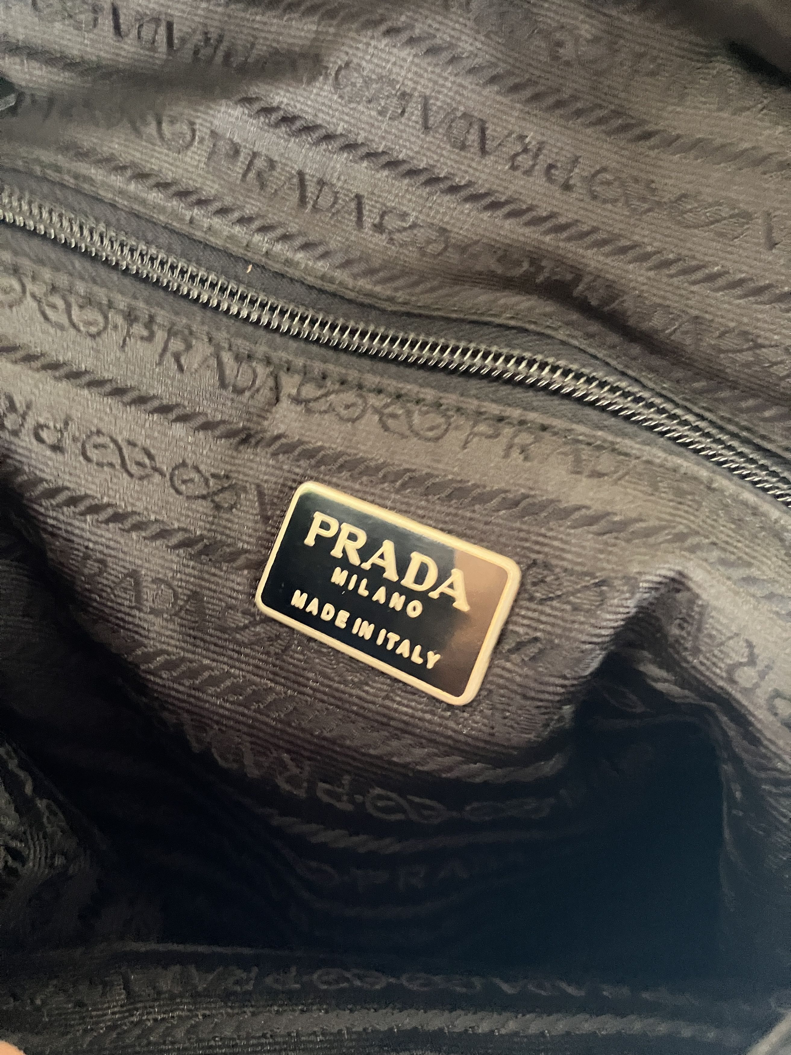 Prada 90s Prada Beaded Logo Tessuto Tote Bag Size ONE SIZE - 7 Thumbnail