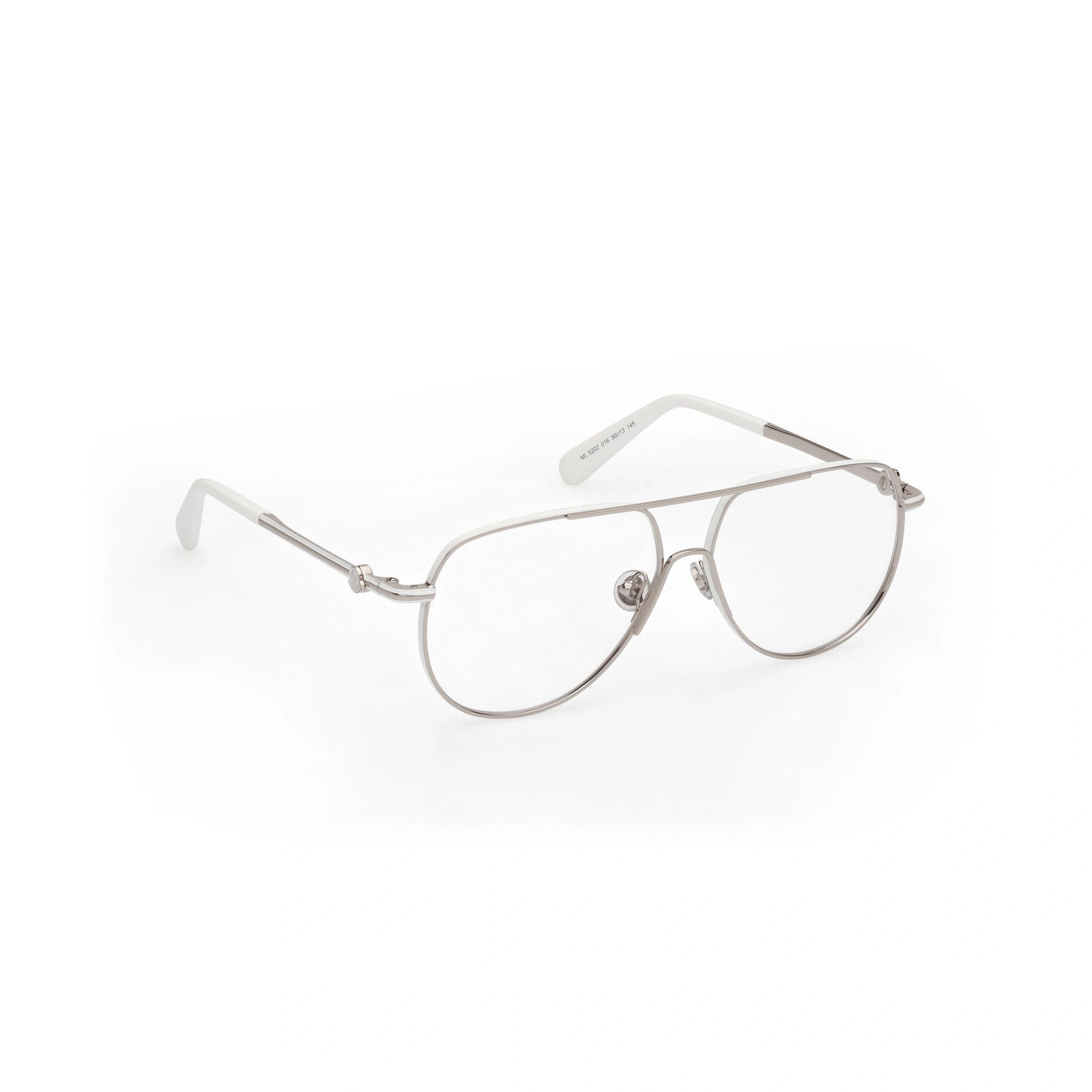 Moncler o1y0225 Size : OS / 56 mm Eyeglass Frame in Silver Size ONE SIZE - 7 Thumbnail