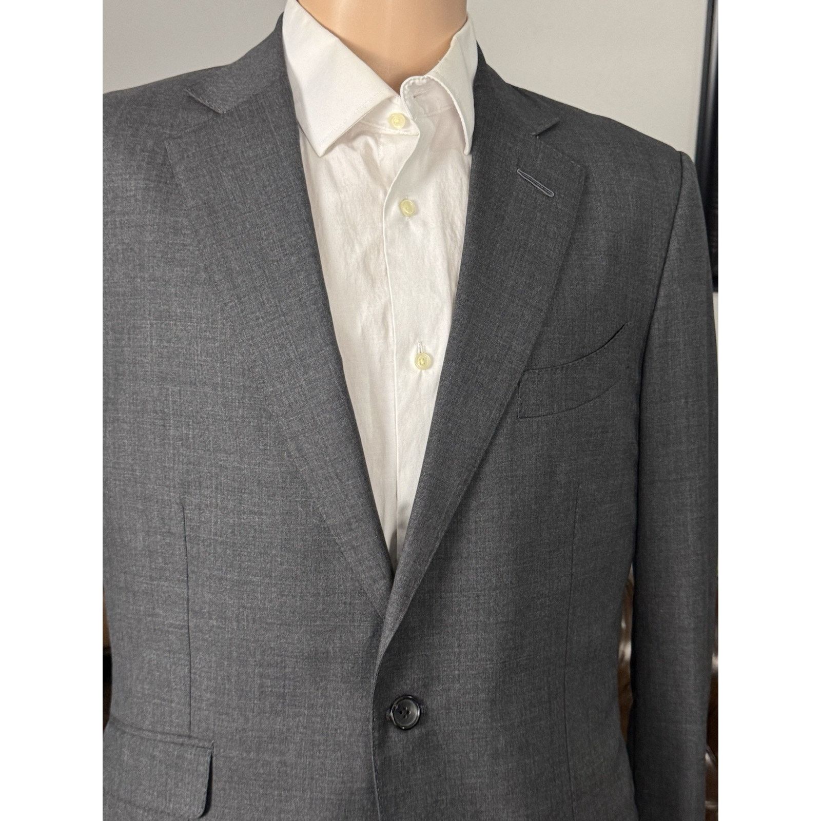 Tom Ford Tom Ford Charcoal Gray Suit Jacket Blazer 50/40L US Notch Size 40L - 3 Thumbnail