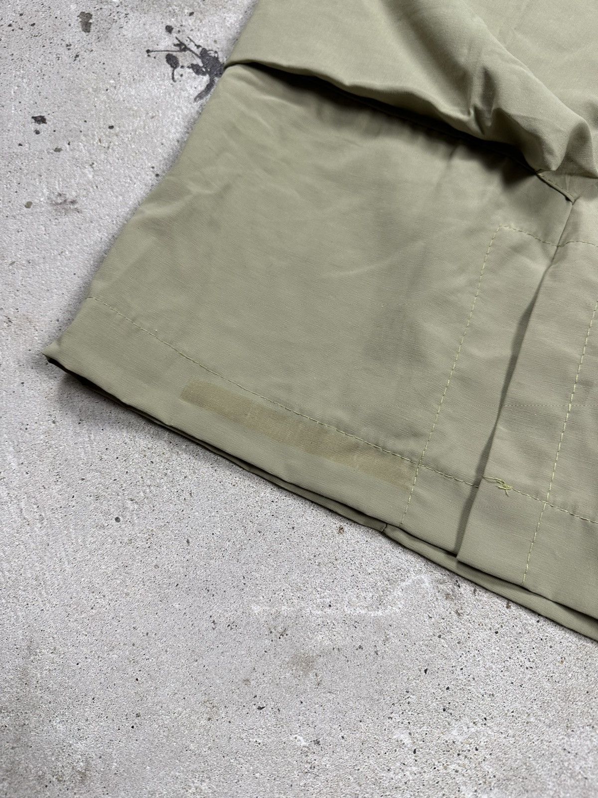 Japanese Brand × Vintage Vintage Y2K Ultra Baggy Cargo Olive Track Pants Loose Size US 33 - 3 Thumbnail