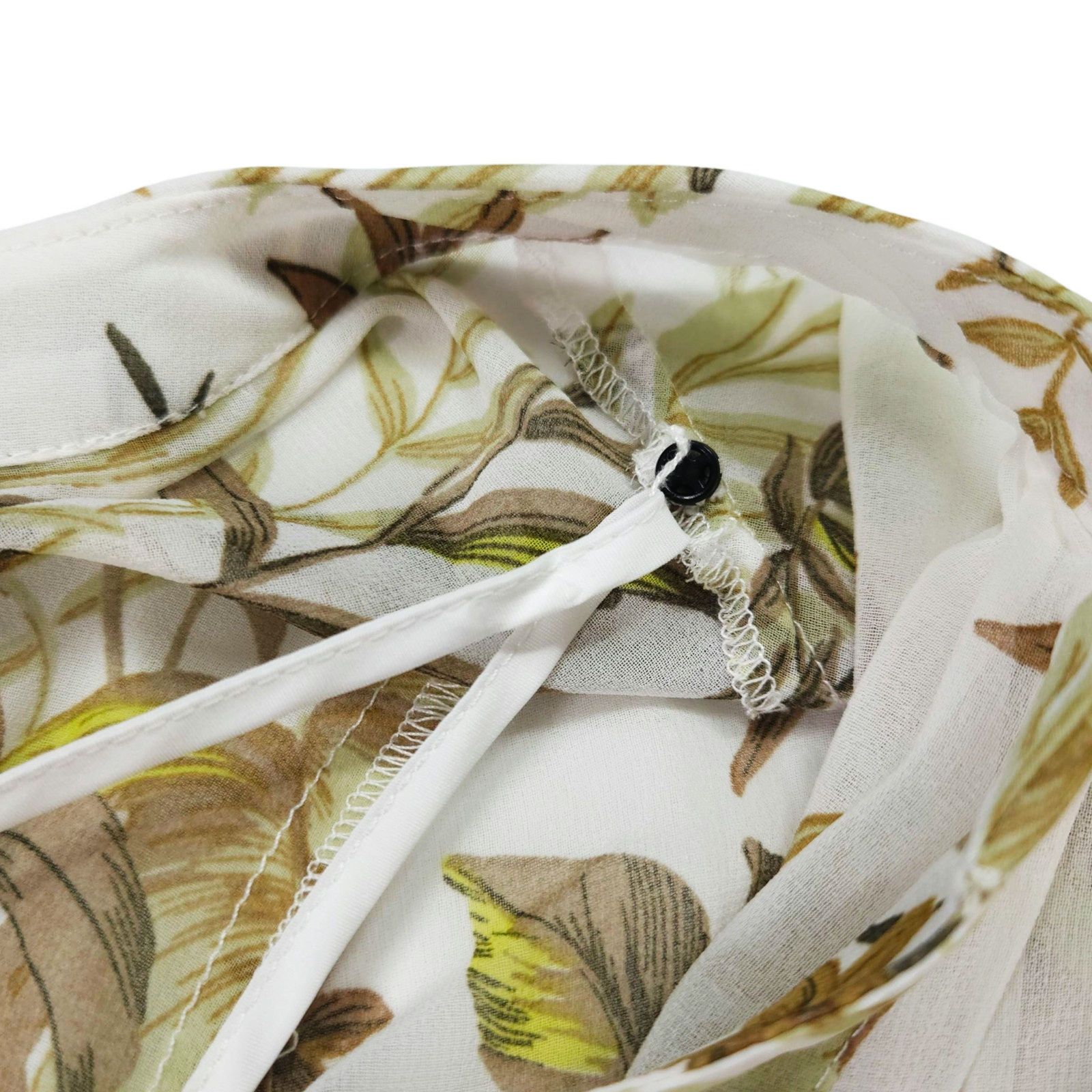 South2 West8 41 Hawthorn Petite Floral Midi Dress Button Ivory Resort 5P Size M / US 6-8 / IT 42-44 - 4 Thumbnail