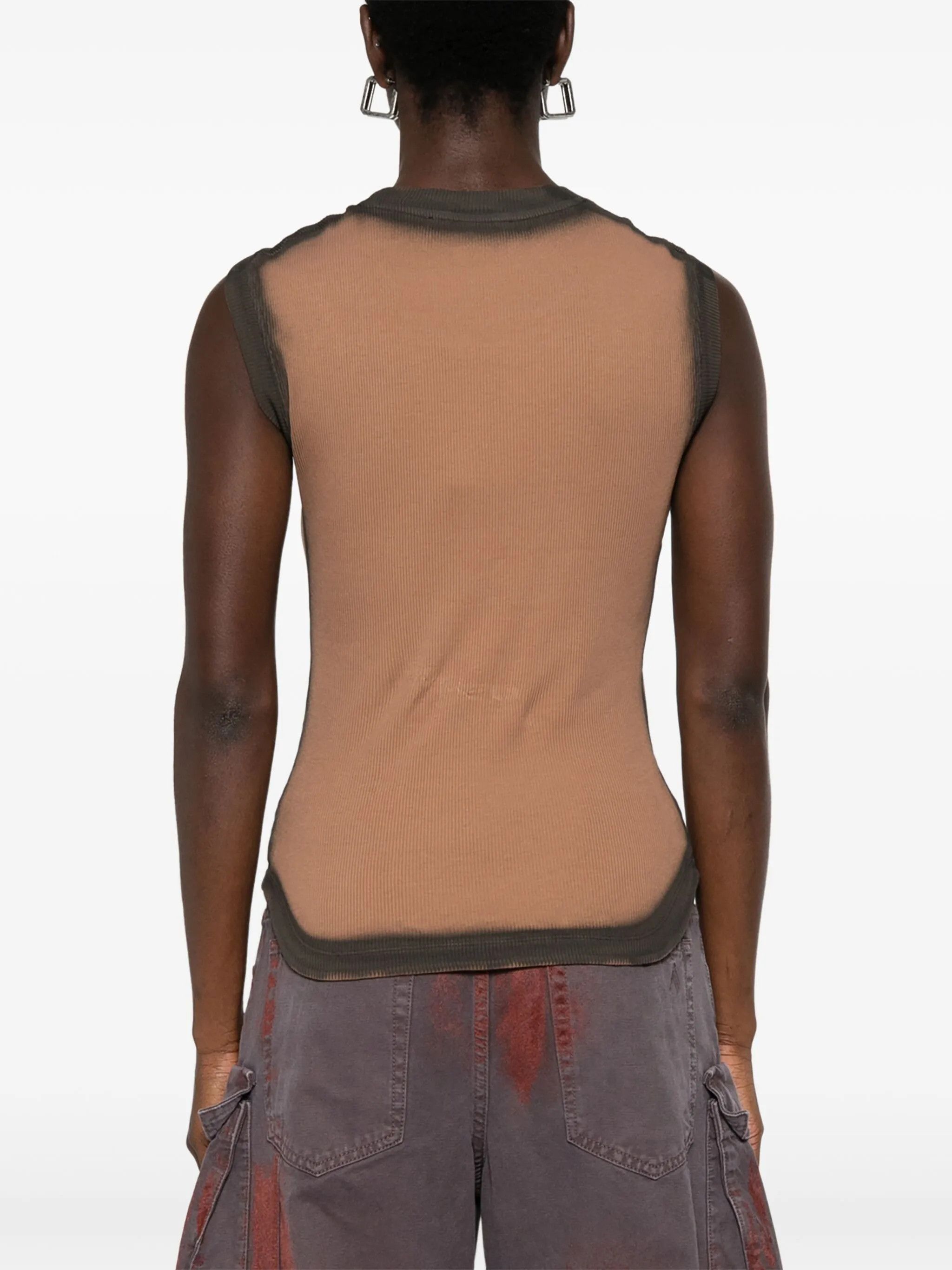 The Attico o1s22i1n0325 Reese Tank Top in Brown Size XS / US 0-2 / IT 36-38 - 4 Thumbnail