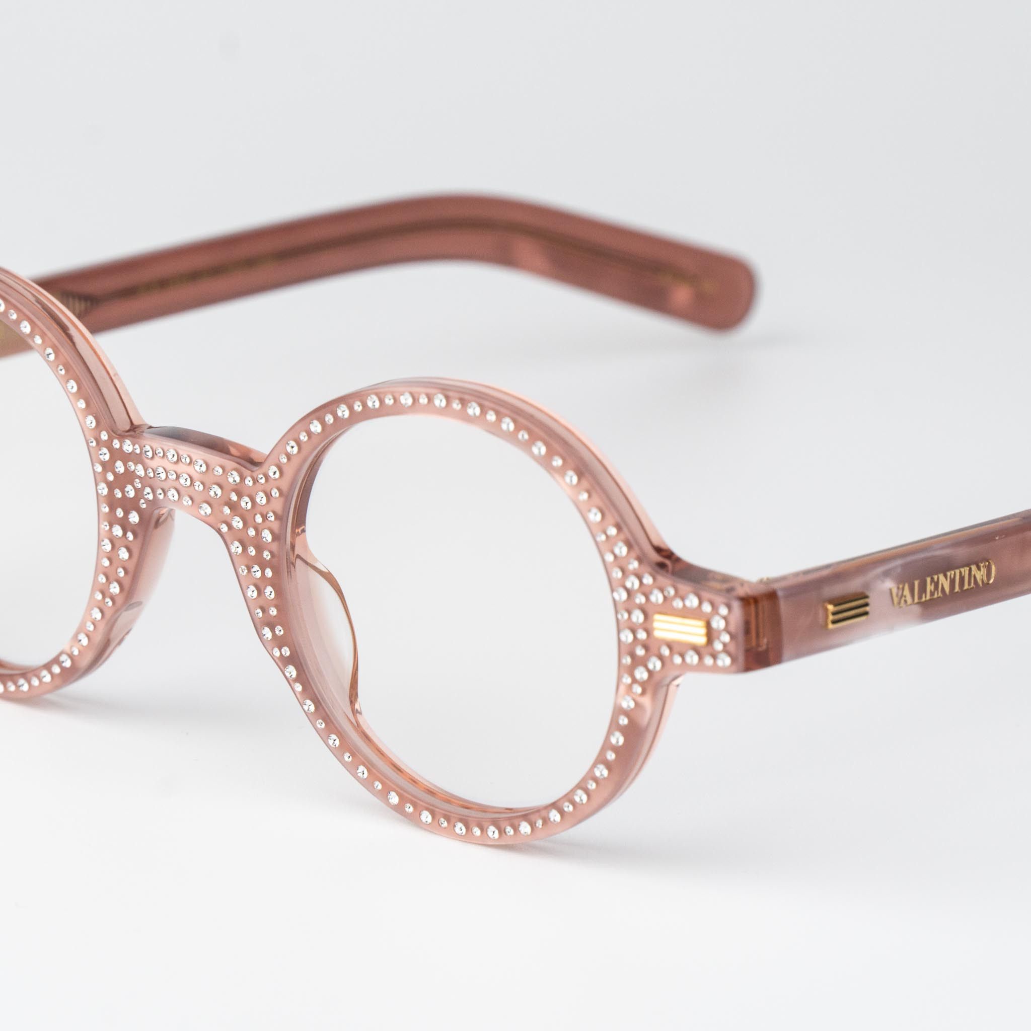 Valentino Valentino Women Eyeglasses Stones Crystal Round VLX-185 E Size ONE SIZE - 5 Thumbnail