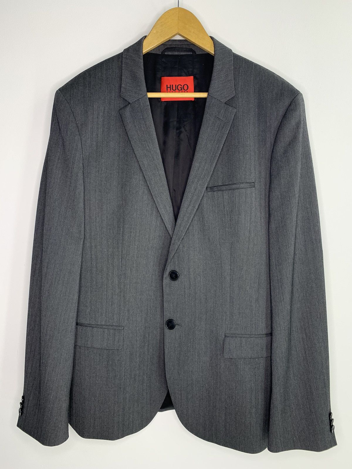 Hugo Boss Hugo Boss Extra Slim Soft Constructed Grey Suit 52 Size Size 42R - 3 Thumbnail
