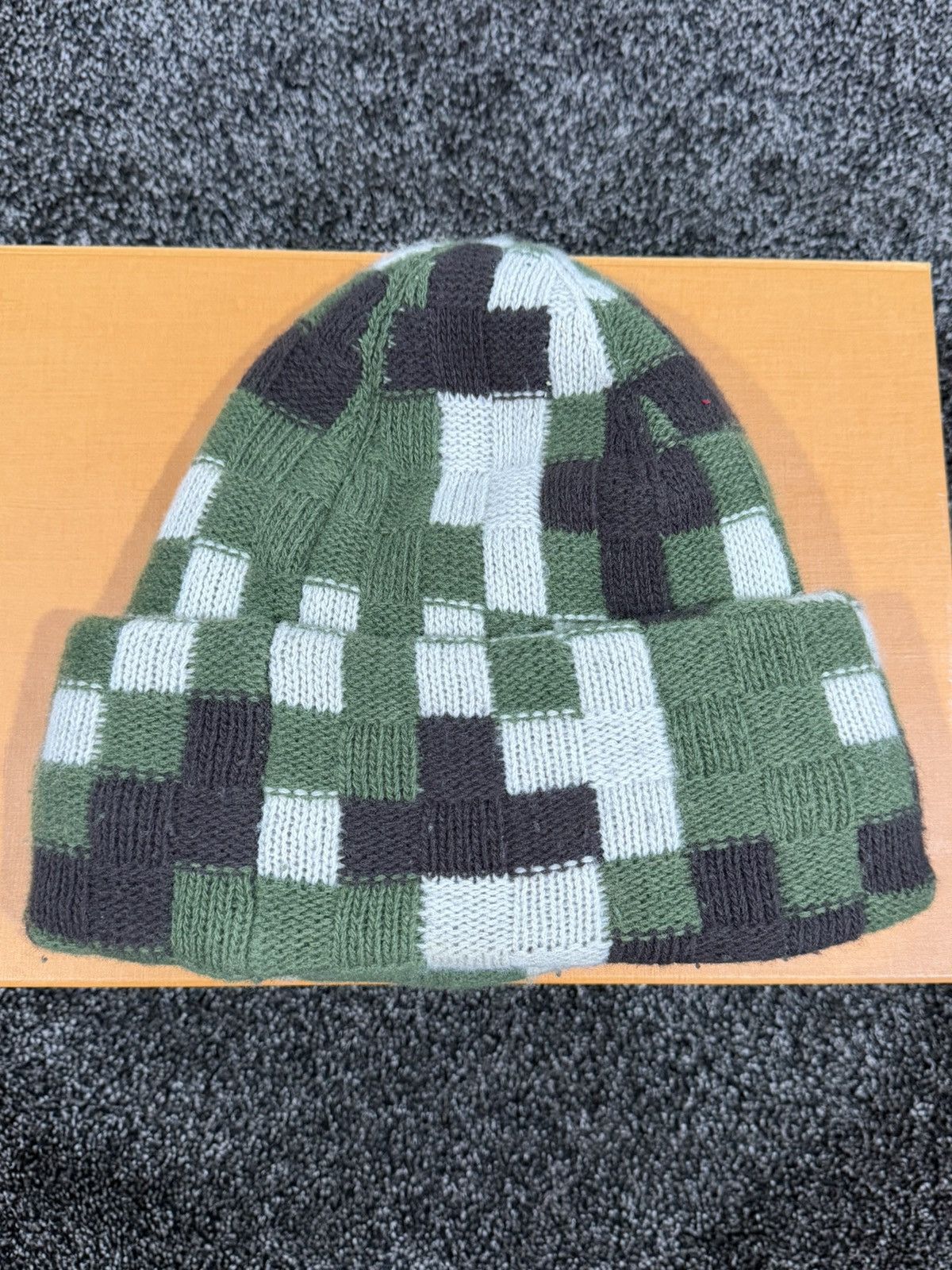 Louis Vuitton Louis Vuitton Pharrell Damoflage Damier Camo Beanie Knit Hat Size ONE SIZE - 7 Thumbnail