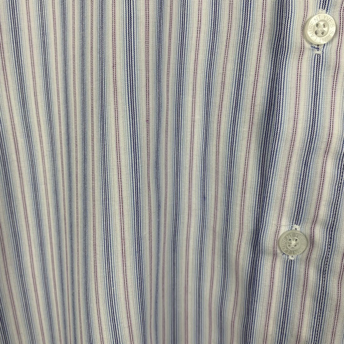 Yves Saint Laurent Vintage Yves Saint Laurent Striped Shirt Short Sleeve Size L Size US L / EU 52-54 / 3 - 10 Thumbnail