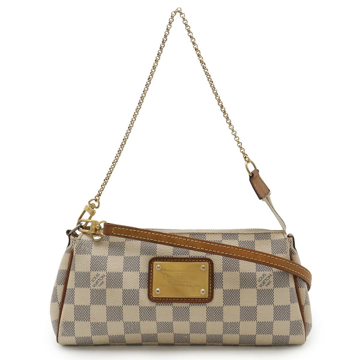 Louis Vuitton Louis Vuitton Eva Damier Azur 2Way Bag Canvas Shoulder Bag N55214 in White, Women's