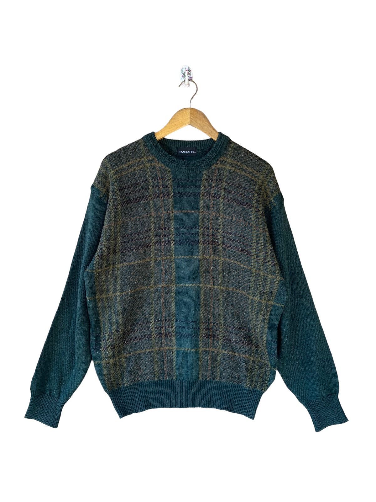 Japanese Brand × Vintage 🚀SALE🚀EMBARK KNITED JUMPER MADE IN JAPAN Size US L / EU 52-54 / 3 - 1 Thumbnail