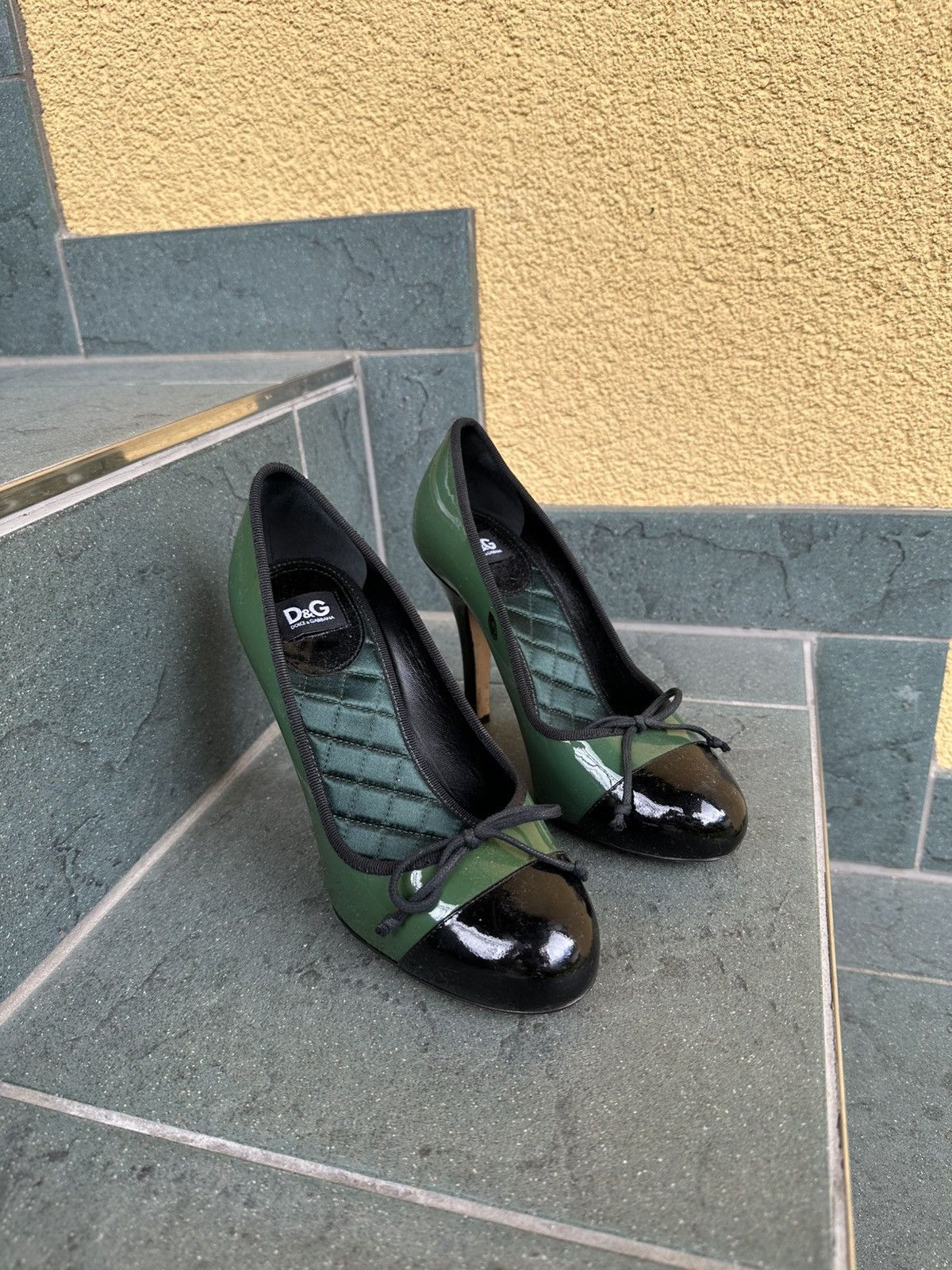 Dolce & Gabbana Dolce Gabbana Vintage Retro Rare Heels green size 36 Size US 6 / IT 36 - 1 Thumbnail