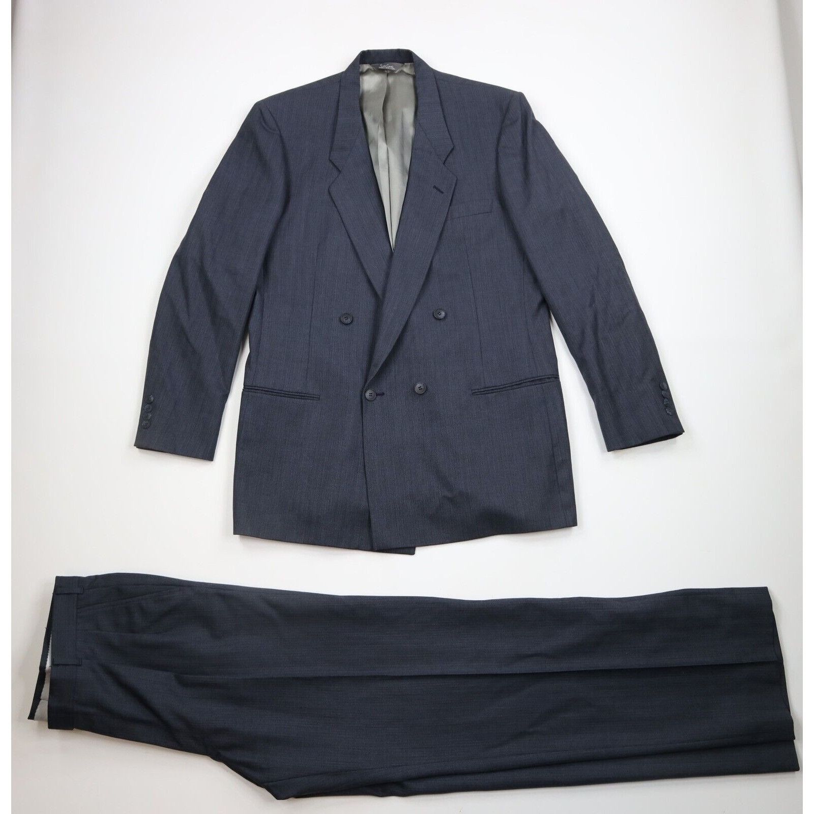 Pierre Cardin × Vintage Vintage 70s Pierre Cardin 2 Piece Wool Striped Suit Wedding Size 44L - 1 Thumbnail