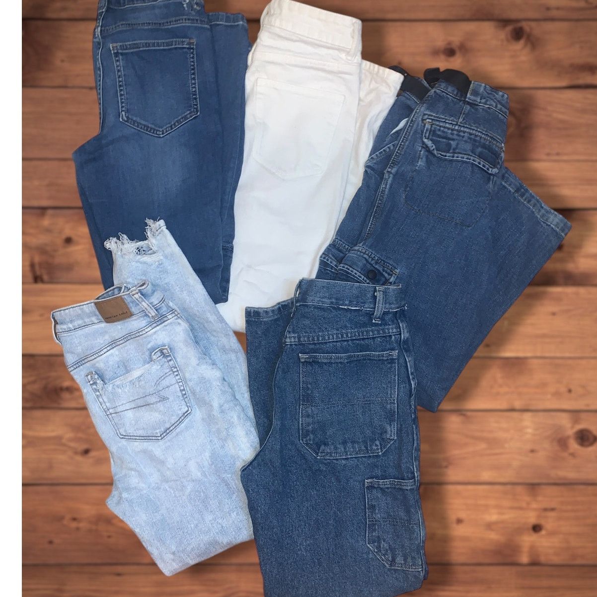 American Eagle Outfitters 6pair Jeans Fashion Nova, American Eagle, etc. Wide & Skinny Size 28" / US 6 / IT 42 - 2 Thumbnail