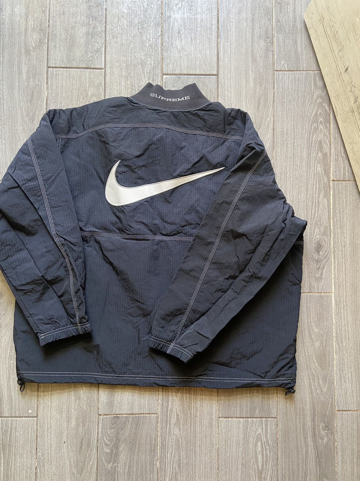 Nike × Supreme Supreme Nike Ripstop Pullover size XL Black Size US XL / EU 56 / 4 - 2 Thumbnail