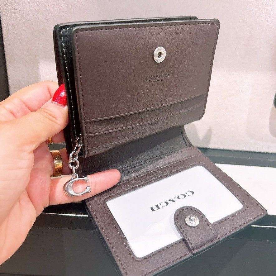Coach Snap Wallet With Heart Bolt Print CW537 Size ONE SIZE - 5 Thumbnail