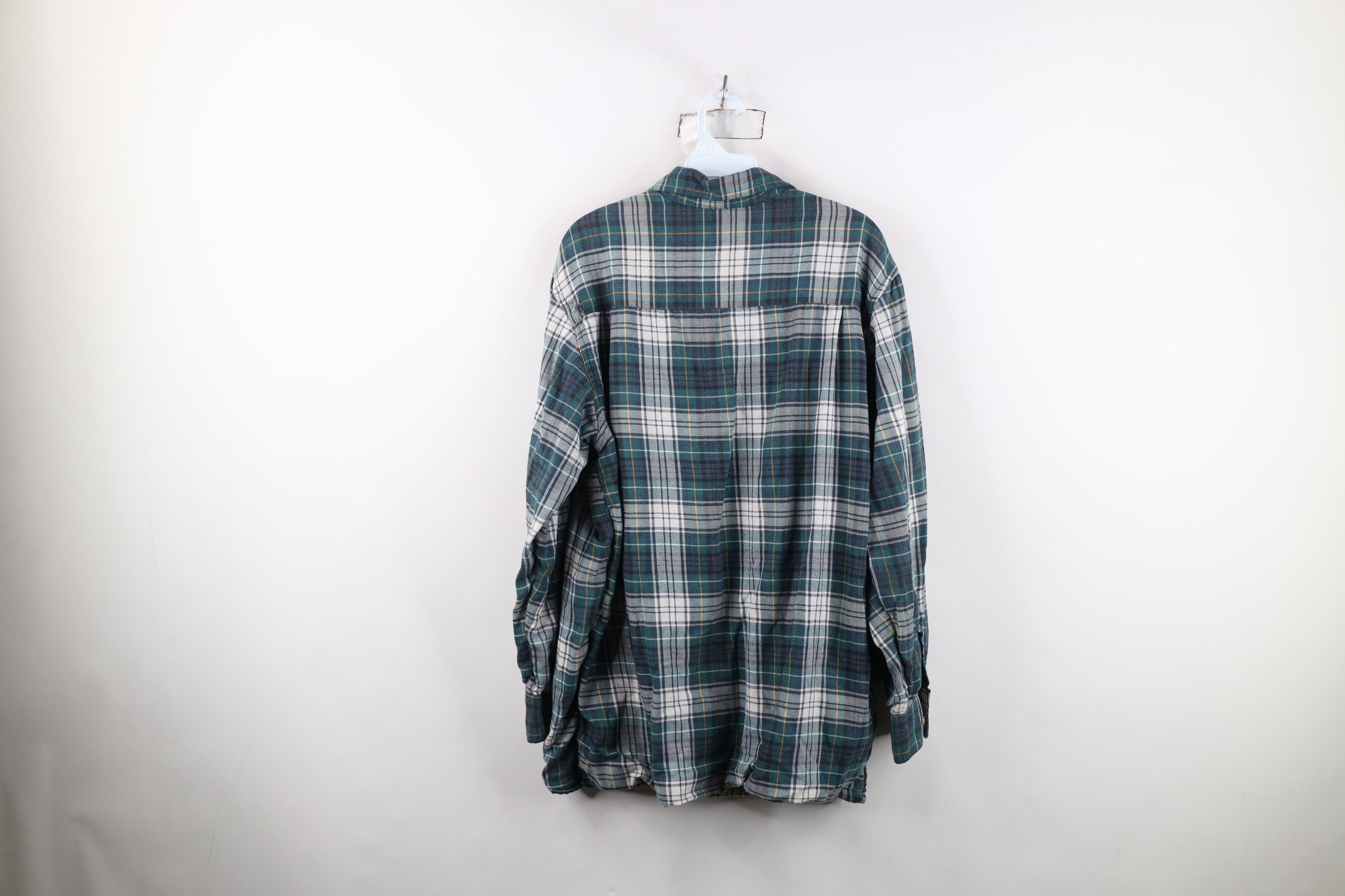 Vintage Vintage 90s Streetwear Lined Flannel Button Shirt Jacket Jac Size US L / EU 52-54 / 3 - 11 Thumbnail