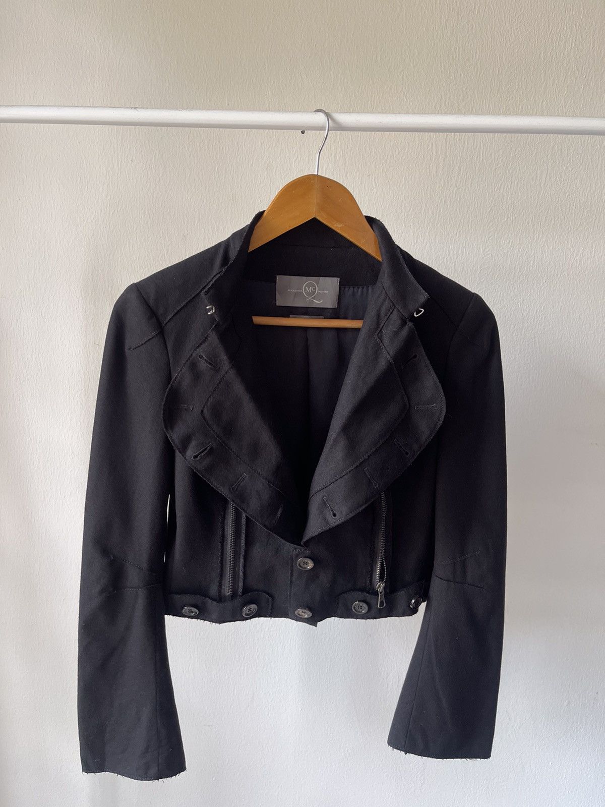 Alexander McQueen 2000s AlexanderMcqueen Wool Punk Zip Style Jacket 96 Size US XS / EU 42 / 0 - 11 Thumbnail
