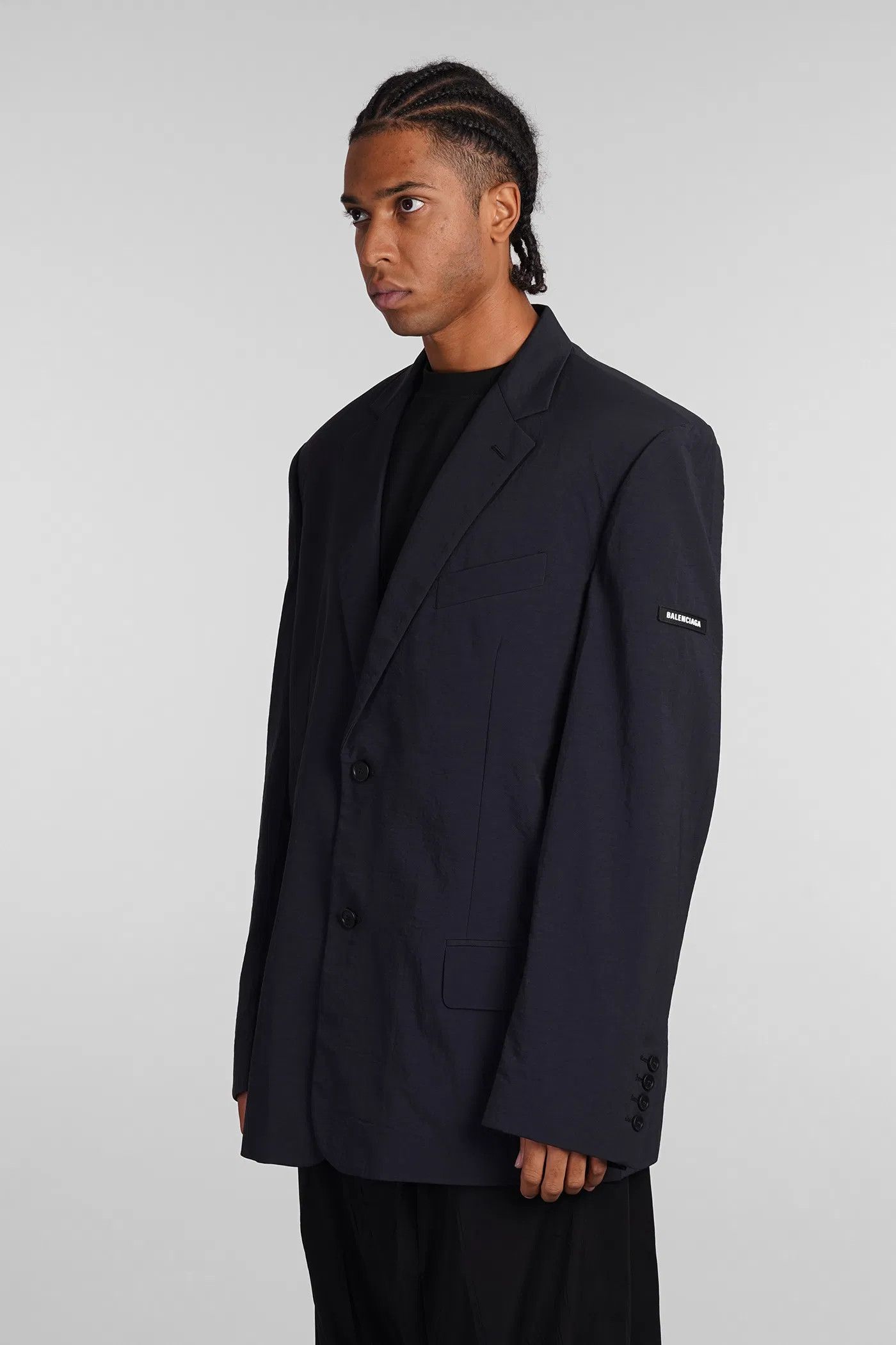 Balenciaga o1w1db10226 SB Jacket in Washed Black Size US S / EU 44-46 / 1 - 4 Thumbnail