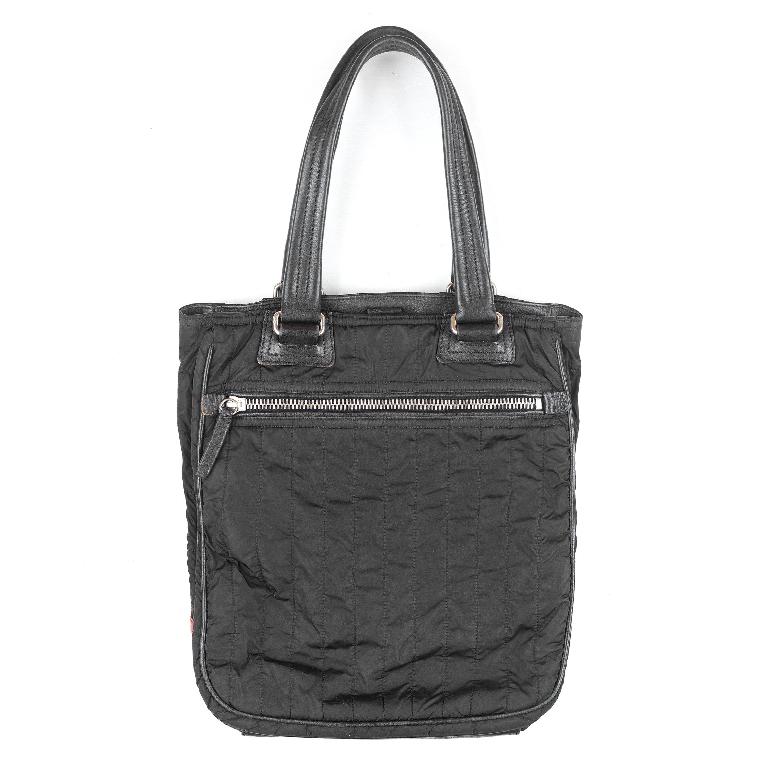 Prada Prada Linea Rossa Tote Black Bag Size ONE SIZE - 1 Thumbnail