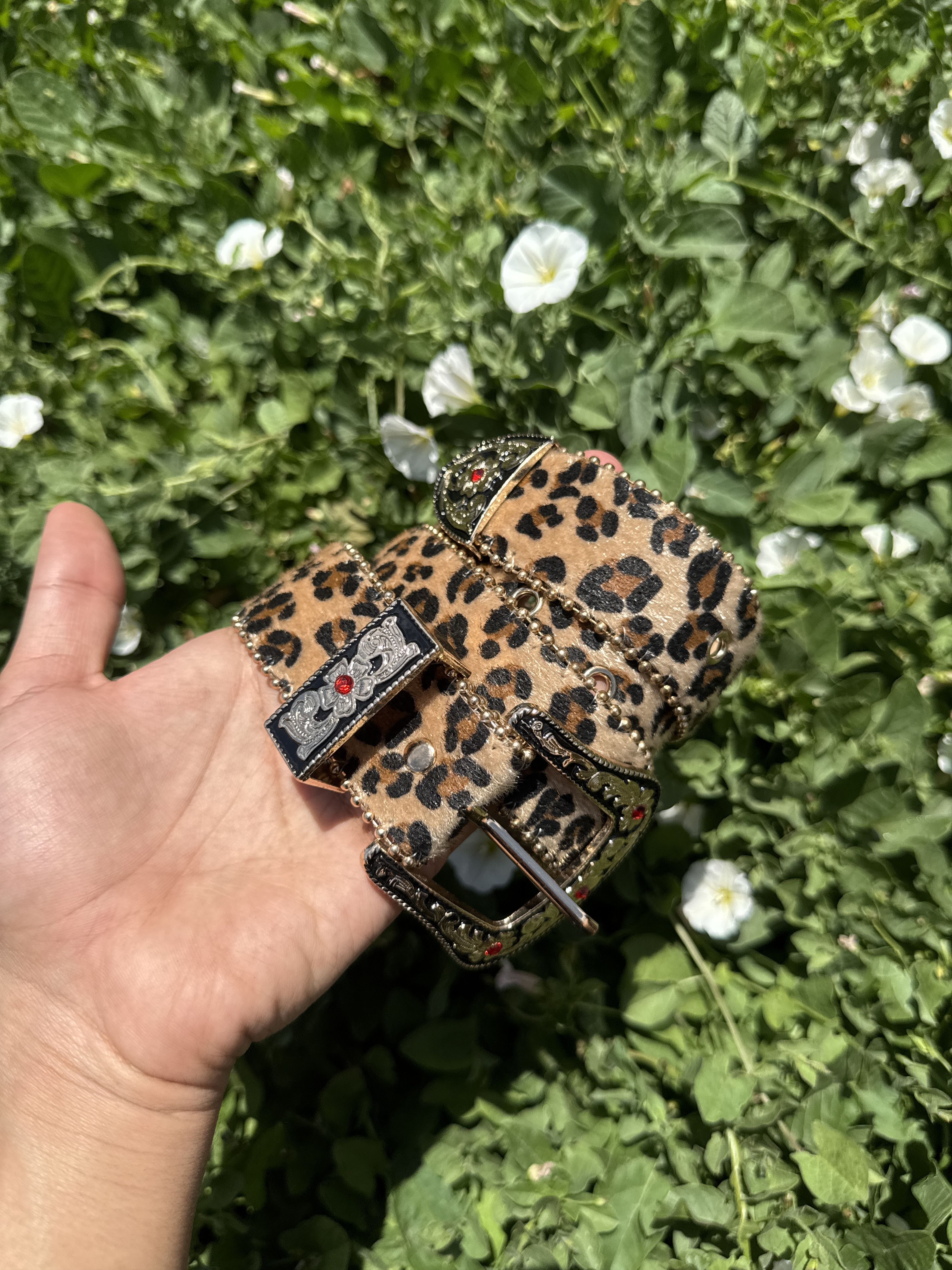 Other Y2K Leopard Print Rhinestone Western Belt Size ONE SIZE - 4 Thumbnail