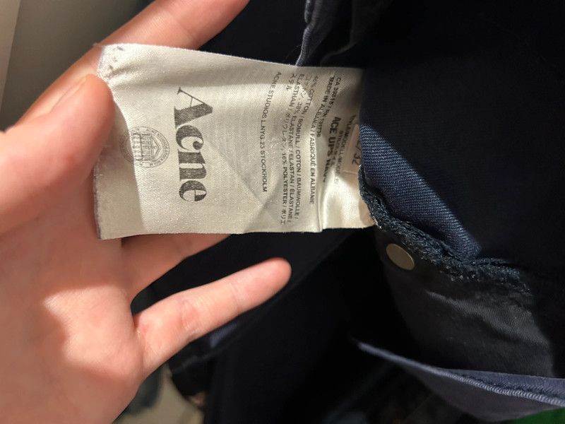 Acne Studios Navy skinny trousers Size US 32 / EU 48 - 6 Thumbnail