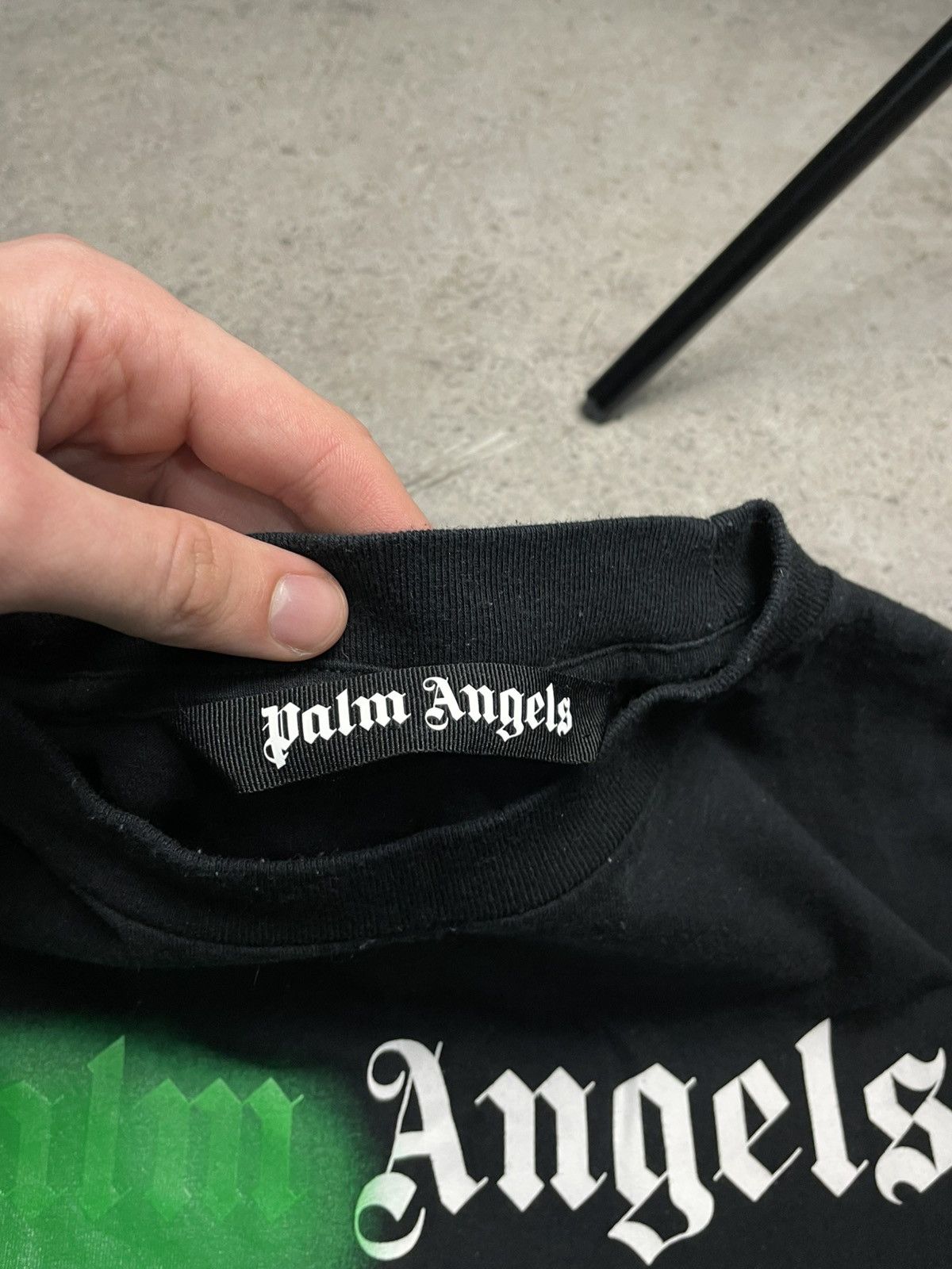 Palm Angels Palm Angels Paris Sprayed Logo T-shirt Size US M / EU 48-50 / 2 - 4 Thumbnail