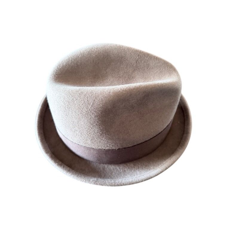 Brixton Brixton Wool Felt Fedora Hat Brown Feather Band Men’s Small Size 28 - 5 Thumbnail