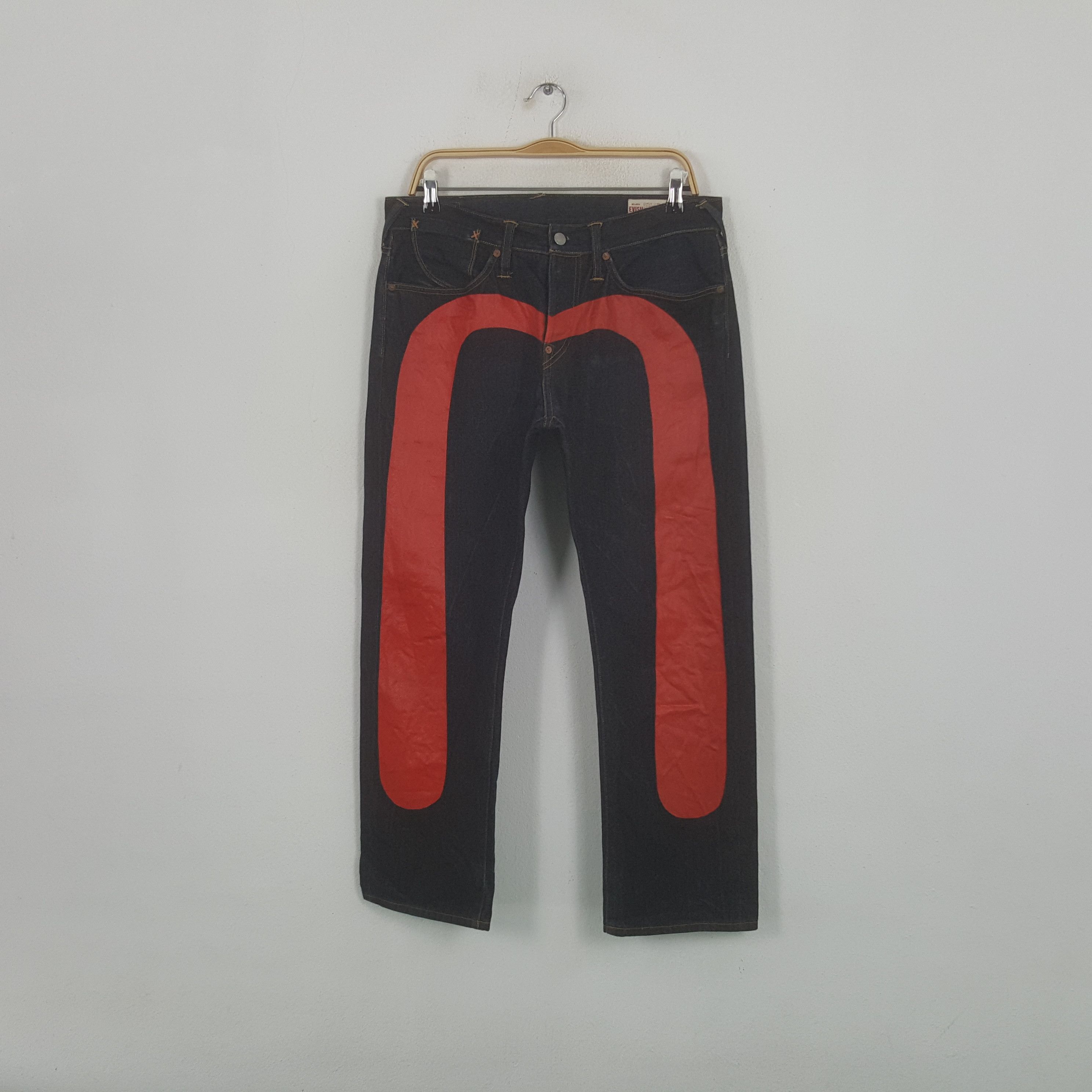 Evisu × Japanese Brand × Vintage Vintage Evisu Japanese Brand Daicock Custom Art Denim Jeans Size US 33 - 1 Thumbnail