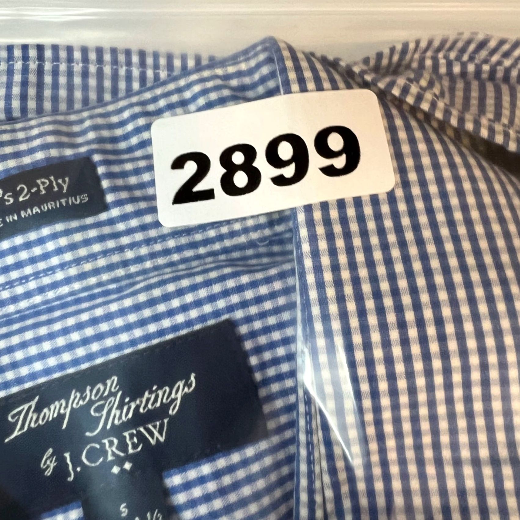 J.Crew J.CREW Blue Gingham Check Shirt Mens Small Button-Up Long Sleeve Cotton Casual Size US S / EU 44-46 / 1 - 7 Thumbnail