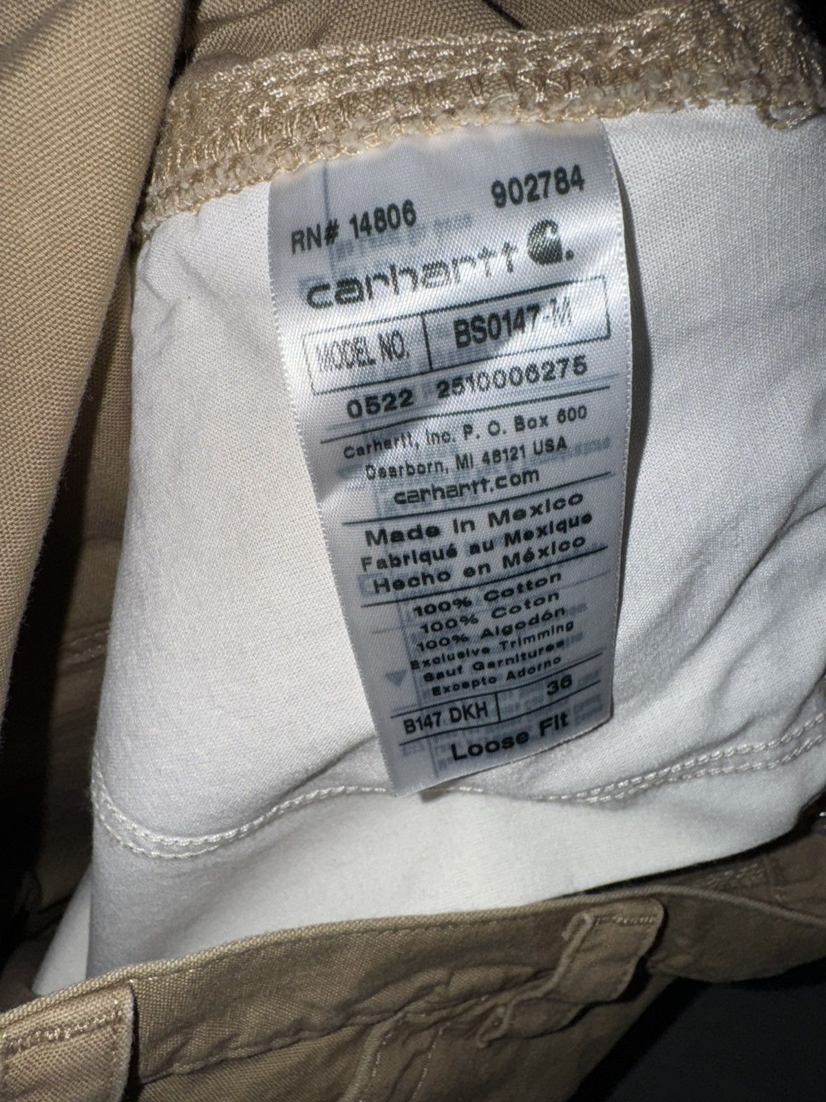 Carhartt Carhart Loose Fit Shorts Size US 36 / EU 52 - 3 Thumbnail