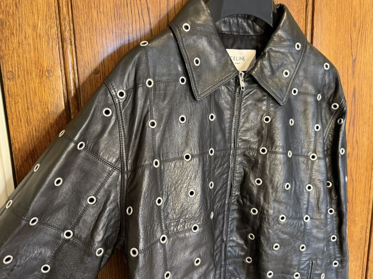 Celine $7k 🤑 FW22 Celine studded eyelet patchwork blouson jacket Size US M / EU 48-50 / 2 - 12 Thumbnail