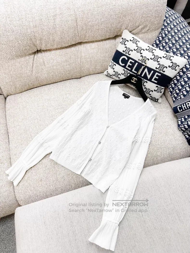 Chanel Chanel Jacquard diamond plaid rhinestone double C button k Size XXS / US 00 / IT 34 - 2 Thumbnail