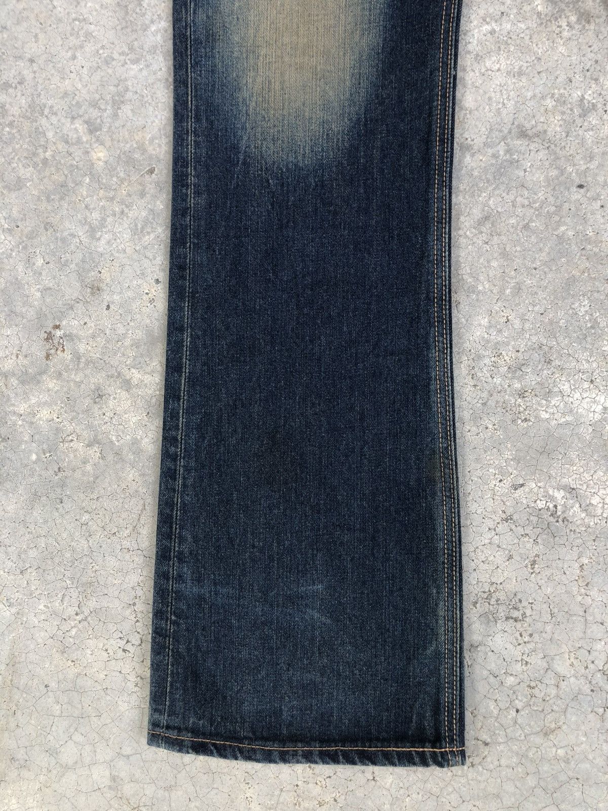 Edwin Edwin XU Flared Jeans Bootcut Mudwash Distressed Size US 33 - 6 Thumbnail