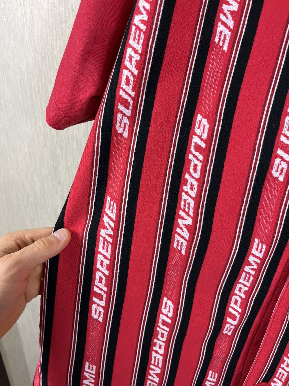 Supreme Supreme jacquard logo baseball jersey knit shirt button up Size US M / EU 48-50 / 2 - 7 Thumbnail