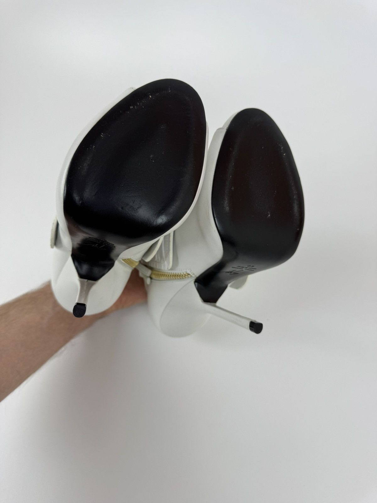Giuseppe Zanotti Giuseppe Zanotti Open Ankle Boots Leather Stiletto High Heel Size US 10 / IT 40 - 10 Thumbnail