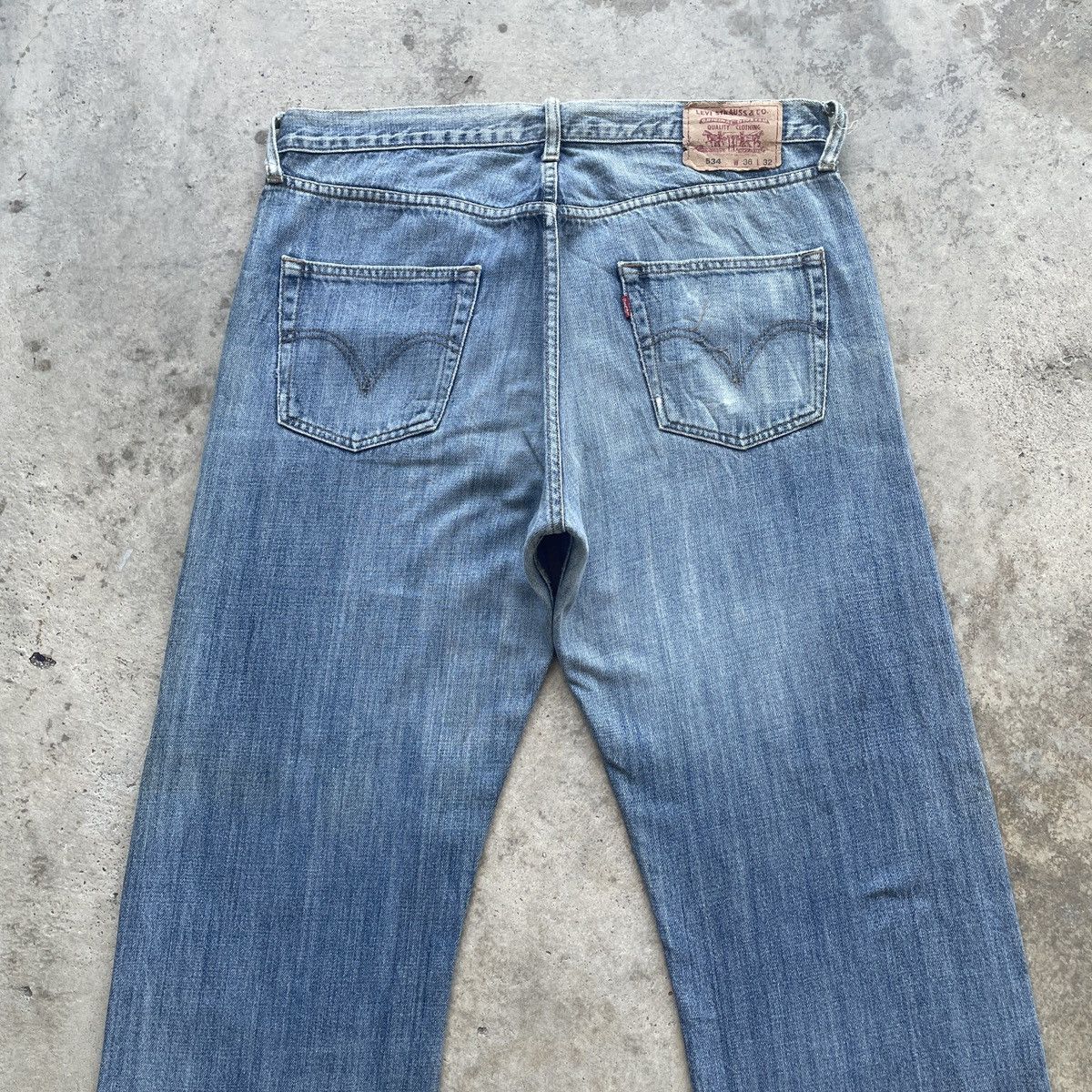 Levi's Vintage Levi’s 534 Distressed Faded Relaxed Jeans Pants W36 Size US 36 / EU 52 - 9 Thumbnail