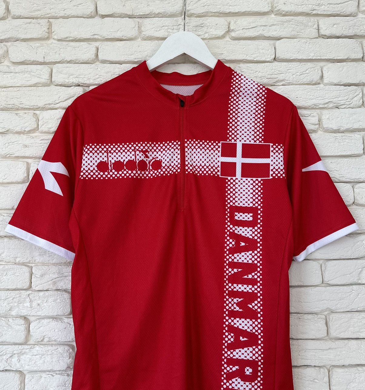 Diadora Denmark National Cycling Team Diadora Shirt Jersey Size XL Size US XL / EU 56 / 4 - 4 Thumbnail